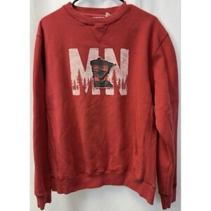 MN Minnesota State Red Pullover Crew Sweatshirt - Medium - Blue 84